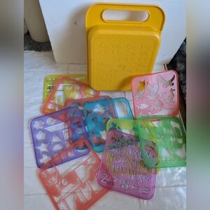 Vintage Tupperware Stencil Set